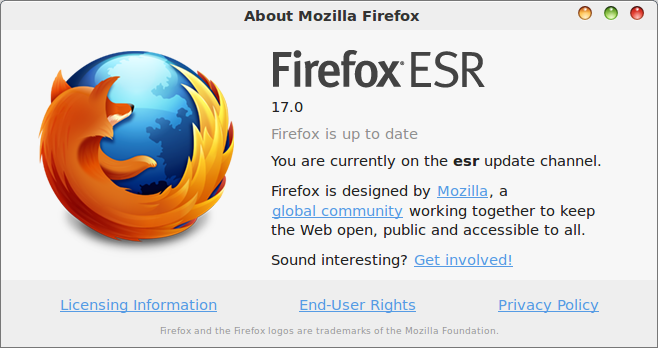 在 Linux Deepin 中手动安装和维护 Firefox 17.0 ESR