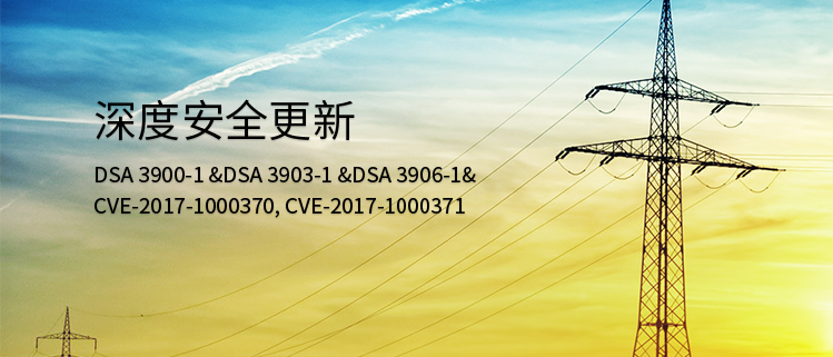 深度安全更新（DSA 3900-1 &DSA 3903-1 &DSA 3906-1& CVE-2017-1000370, CVE-2017-1000371）